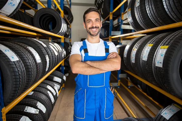 Portrait of male auto mechanic