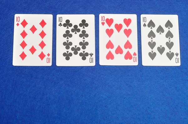 The different suit of the number 10 cards