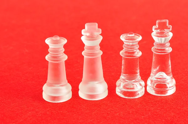 Both the king and queen pieces that is used in  a chess game