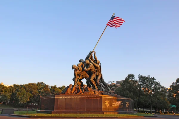 The Marine Corps War memorial in Arlington, Virginia