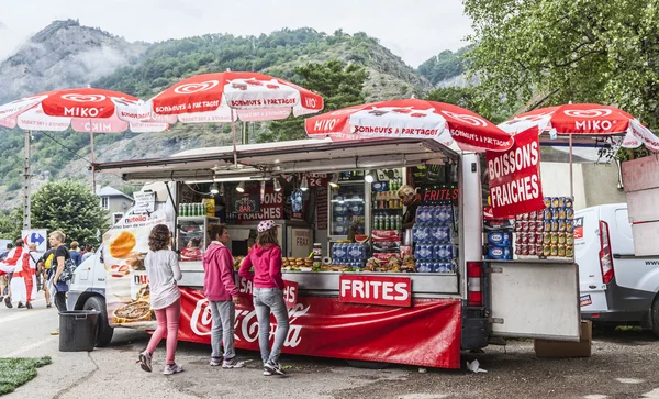 Kiosk on the Roadside- Tour de France 2014