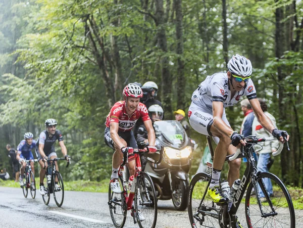 Cyclists Climbing Col du Platzerwasel - Tour de France 2014