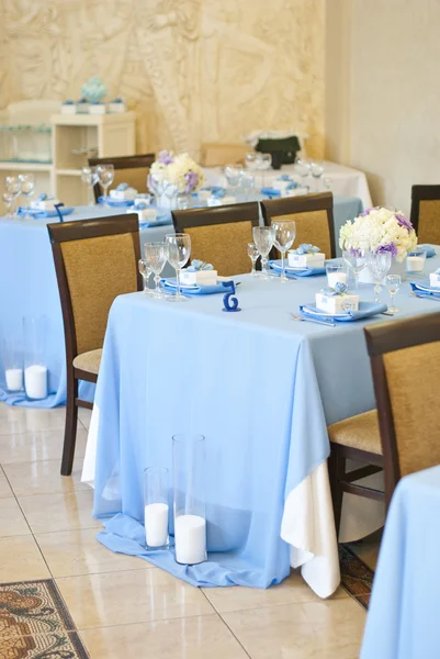 The elegant dinner table.Wedding banquet