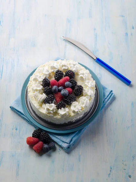 Ice cream cake with mix berries