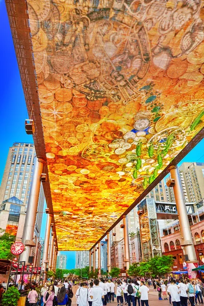 BEIJING, CHINA - MAY 20, 2015: Biggest screen of LSD in the worl