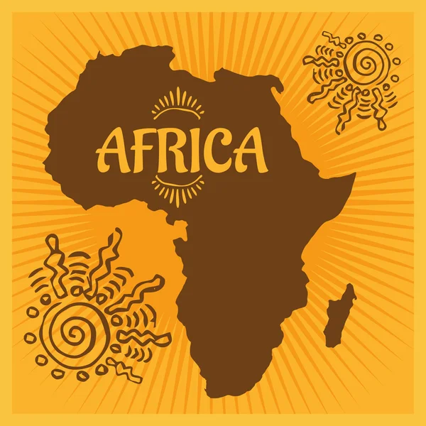 Africa - Ethnic poster. Vector illustration.