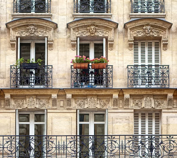 Typical facade of Parisian building