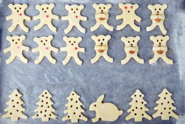 Blanks for Cookie dough of different shapes
