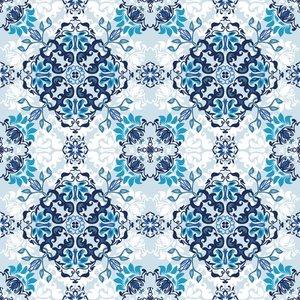 Seamless abstract floral pattern for fabric