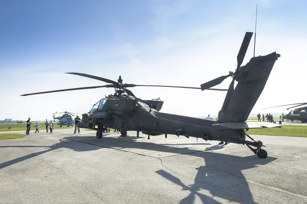 Ah 64 Apache helicopter on air show, Poland, Latkowo 2016