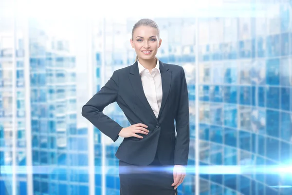 Businesswoman with her hand on hip