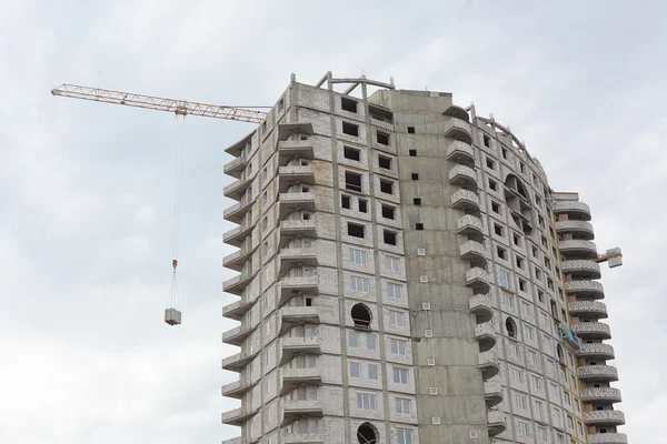 Construction site of apartment building