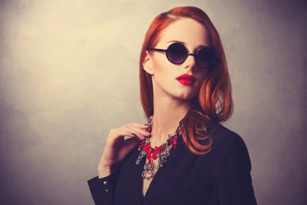 Portrait of a style redhead women