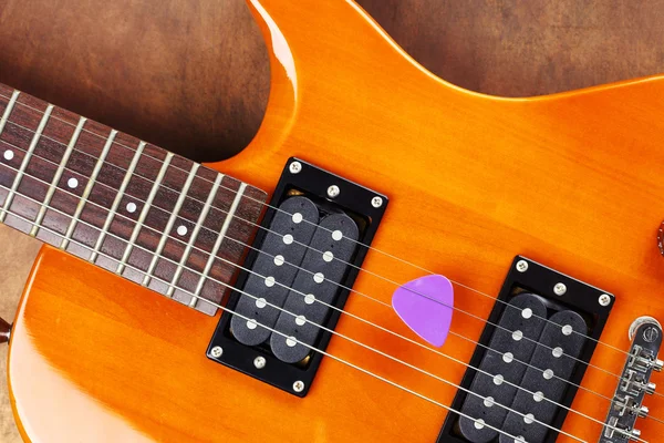 Violet guitar pick
