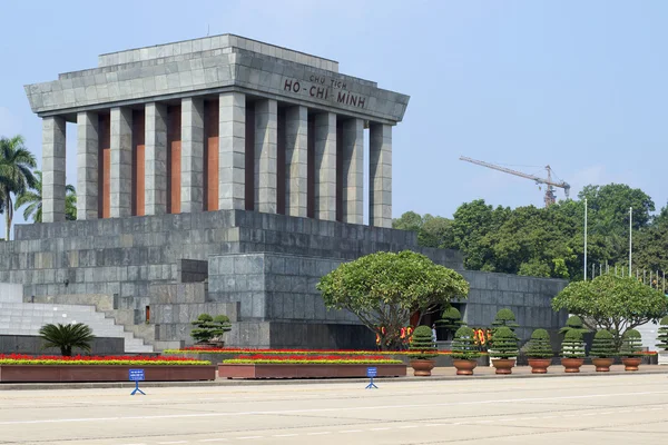 View of the Ho Chi Minh mausoleum. BA Dinh Square, Hanoi
