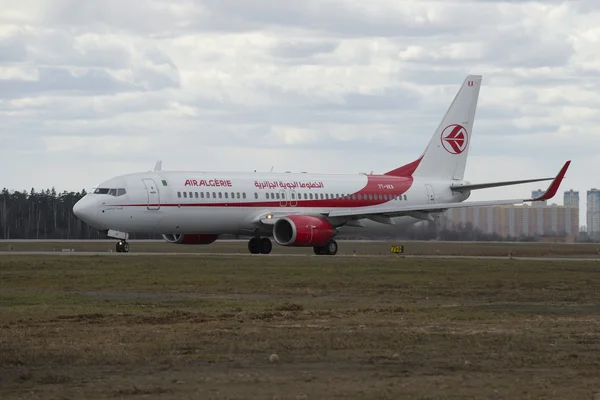 The Boeing 737-800 (7T-VKA) company Air Algerie landed at Sheremetyevo airport. Moscow