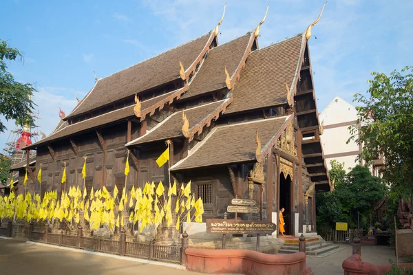The old wooden buddhist temple Wat Pantao. Chiang Mai, Thailand