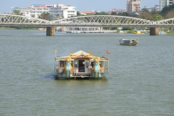 Tourist boat on Perfume river in Hue. Vietnam