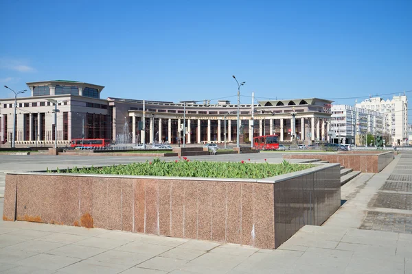 View of the building of the Kazan (Volga region) Federal University, sunny may day. Kazan, Tatarstan