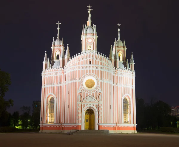 The Church of the Nativity of St. John the Baptist (Chesme) summer night. St. Petersburg