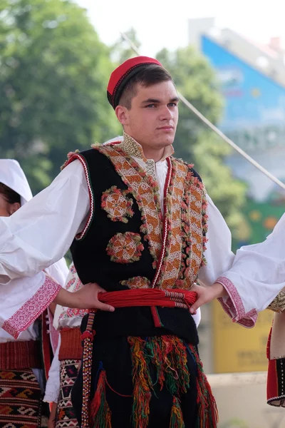 Members of folk group from Vrlika, Croatia  during the 50th International Folklore Festival in Zagreb