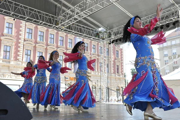 Members of folk groups Egyptian National Folklore Troupe from Egypt during the 48th International Folklore Festival in Zagreb