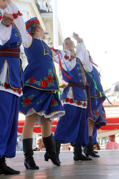 Members of folk group Edmonton (Alberta), Ukrainian dancers Viter from Canada during the 48th International Folklore Festival in Zagreb