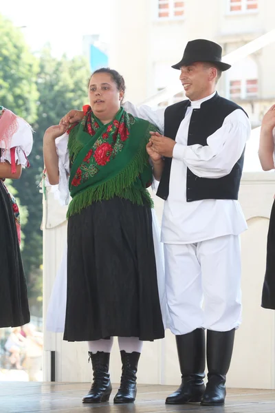 Members of folk groups from Sveta Marija, Croatia during the 48th International Folklore Festival in Zagreb