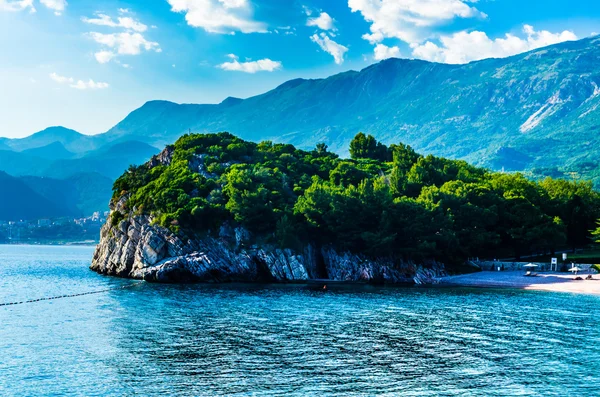View on sea and mountains in Montenegro