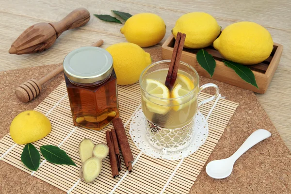 Honey Lemon and Ginger Spice Drink