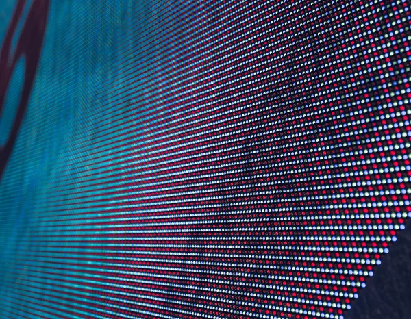 The pixels in a street LED screen