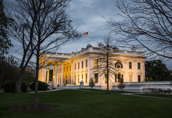 The White House in the evening