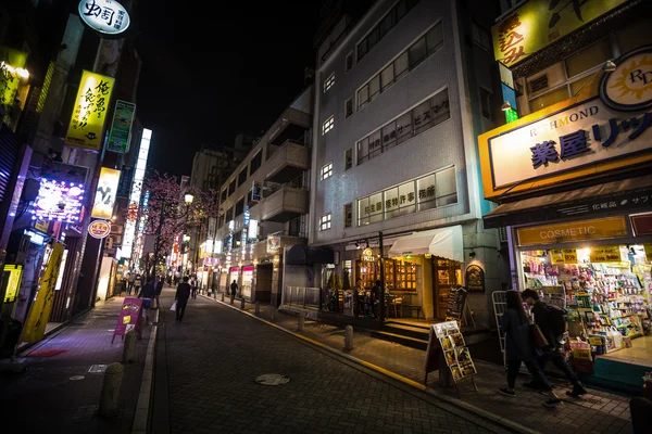 Streets and night lights of Tokyo