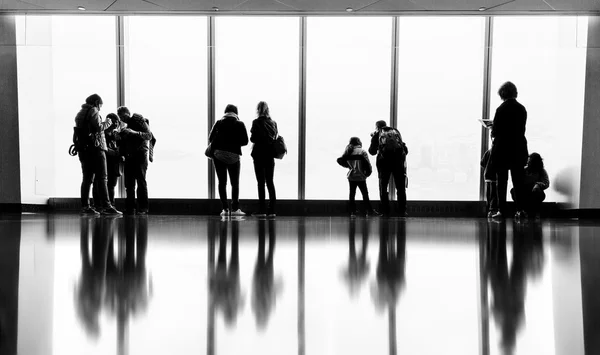 People in One World Observatory in New York City