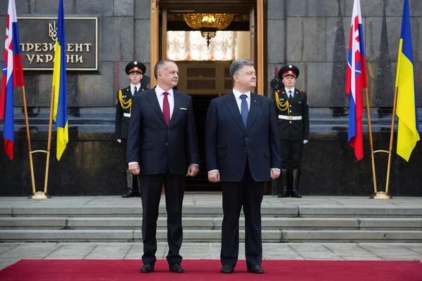 Petro Poroshenko and Andrej Kiska