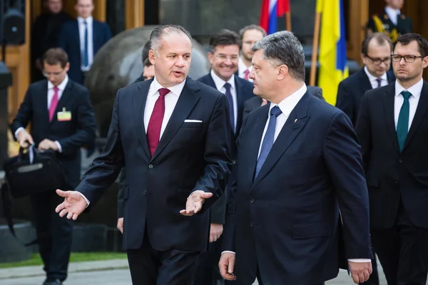 Petro Poroshenko and Andrej Kiska
