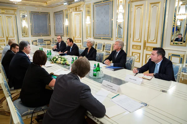 Petro Poroshenko and Christine Lagarde