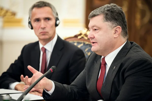 President of Ukraine Poroshenko and NATO Secretary General Jens