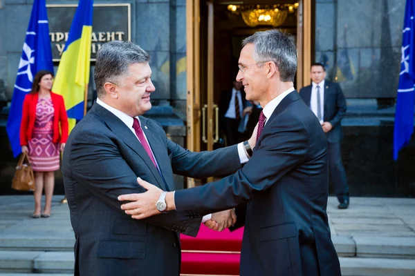 President of Ukraine Poroshenko and NATO Secretary General Jens