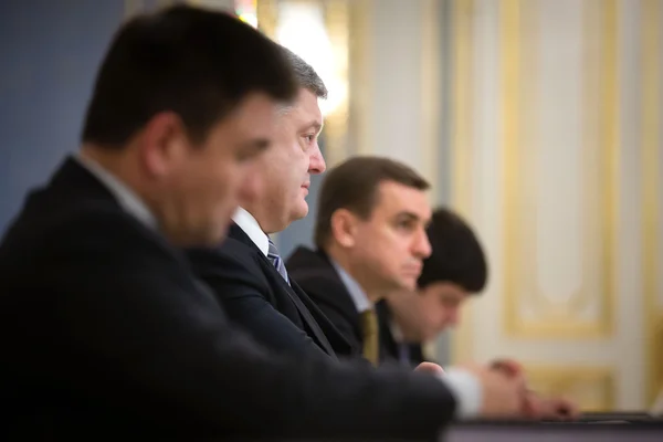 Policy Federica Mogherini during a meeting with President of Ukraine Petro Poroshenko