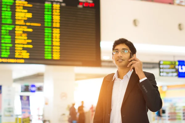Indian business man at airport terminal