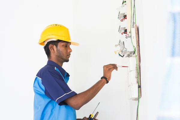 Indian male electrician
