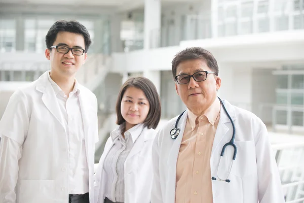 Asian medical team of doctors
