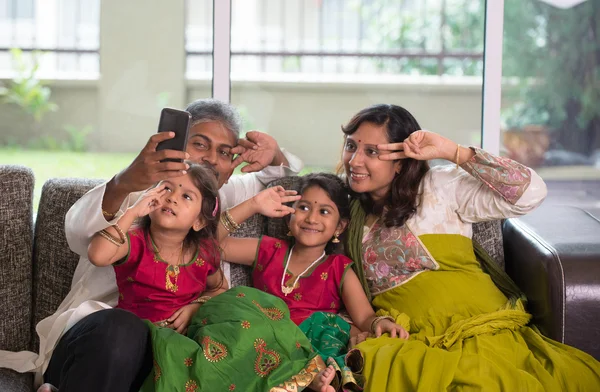Asian Indian family selfie