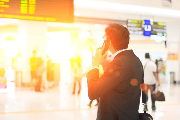 Indian man at airport terminal