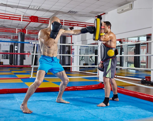 Fighters in  sparring match