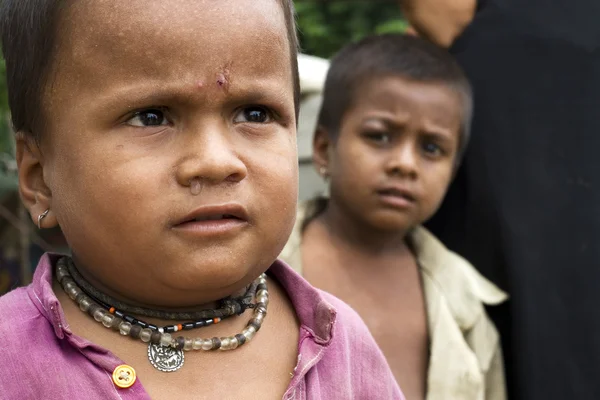 Tribal children in a village in India