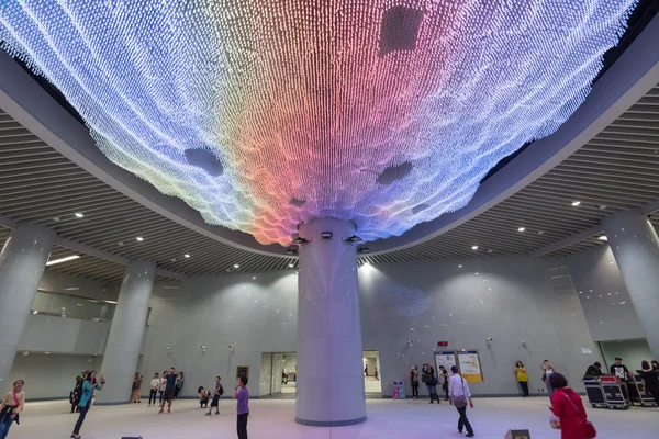 Dramatic Crystal-LED light Lobby