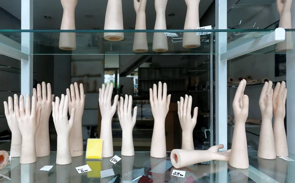 Mannequin Hands in Window