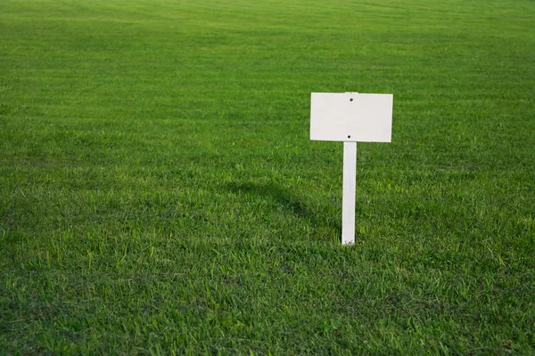 Lawn with sign